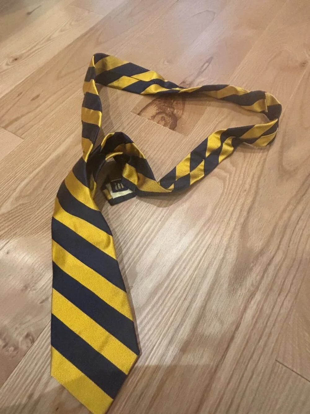 Striped Silk Repp Narrow Tie